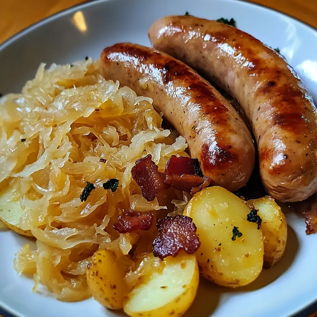 Authentic German Sauerkraut & Bratwurst: 6 Easy Steps Delicious