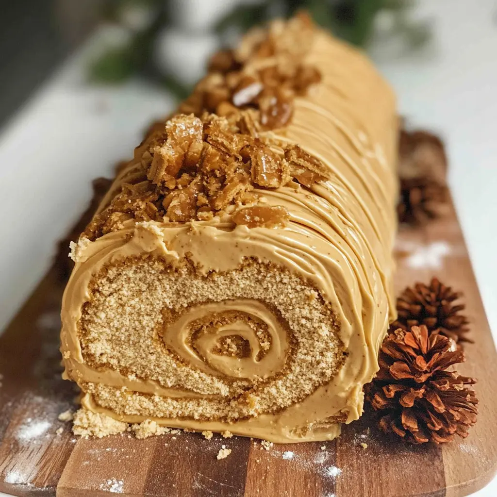 Biscoff Yule Log 9 Ingredients Ultimate Delicious