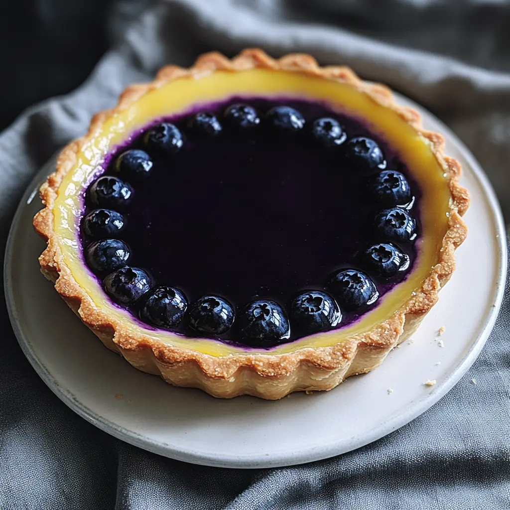 Blueberry-Lemon Curd Tart 6 Steps Ultimate Delicious