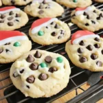 Cake Mix Chocolate Chip Santa Cookies 7 Ingredients Awesome Delicious