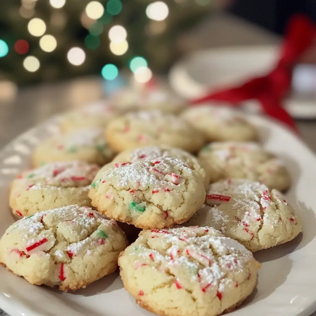 Candy Cane Whipped Shortbread Cookies 5 Steps Easy Delicious