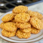 Cheese Cookies with Rice Krispies 6 Ingredients Easy Delicious