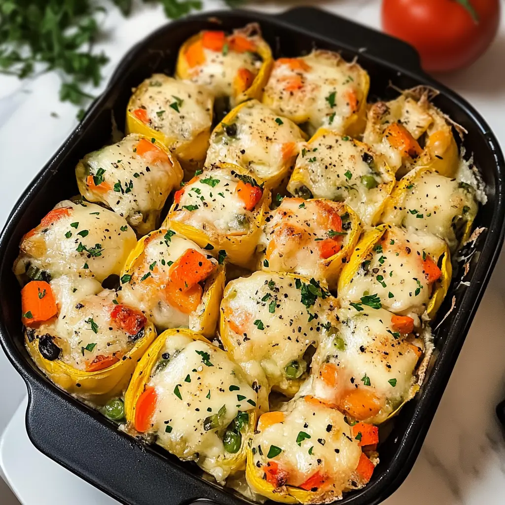 Cheesy Baked Vegetable Rolls 4 Servings Easy Delicious