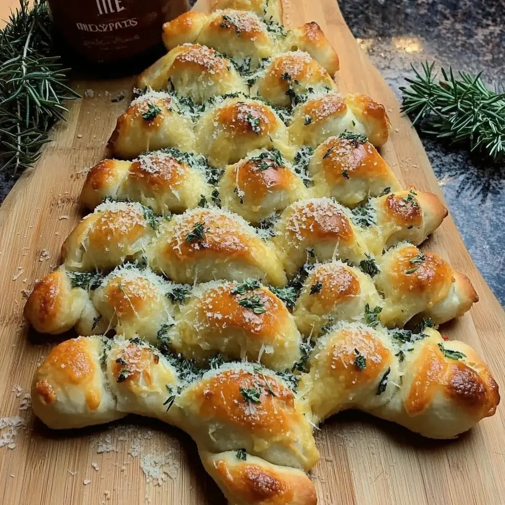 Cheesy Christmas Tree Bread 7 Ingredients Easy Delicious