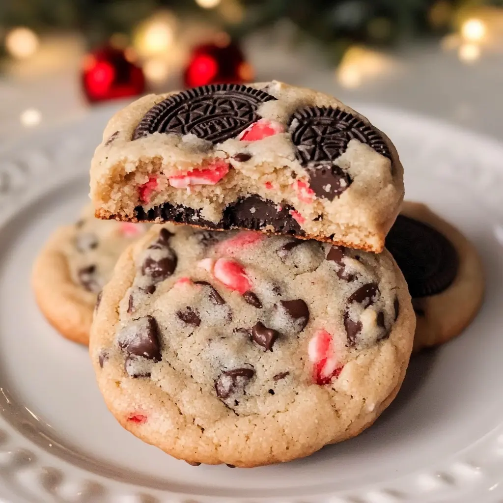 Christmas Peppermint Oreo Cookies 10 Minutes Easy Delicious