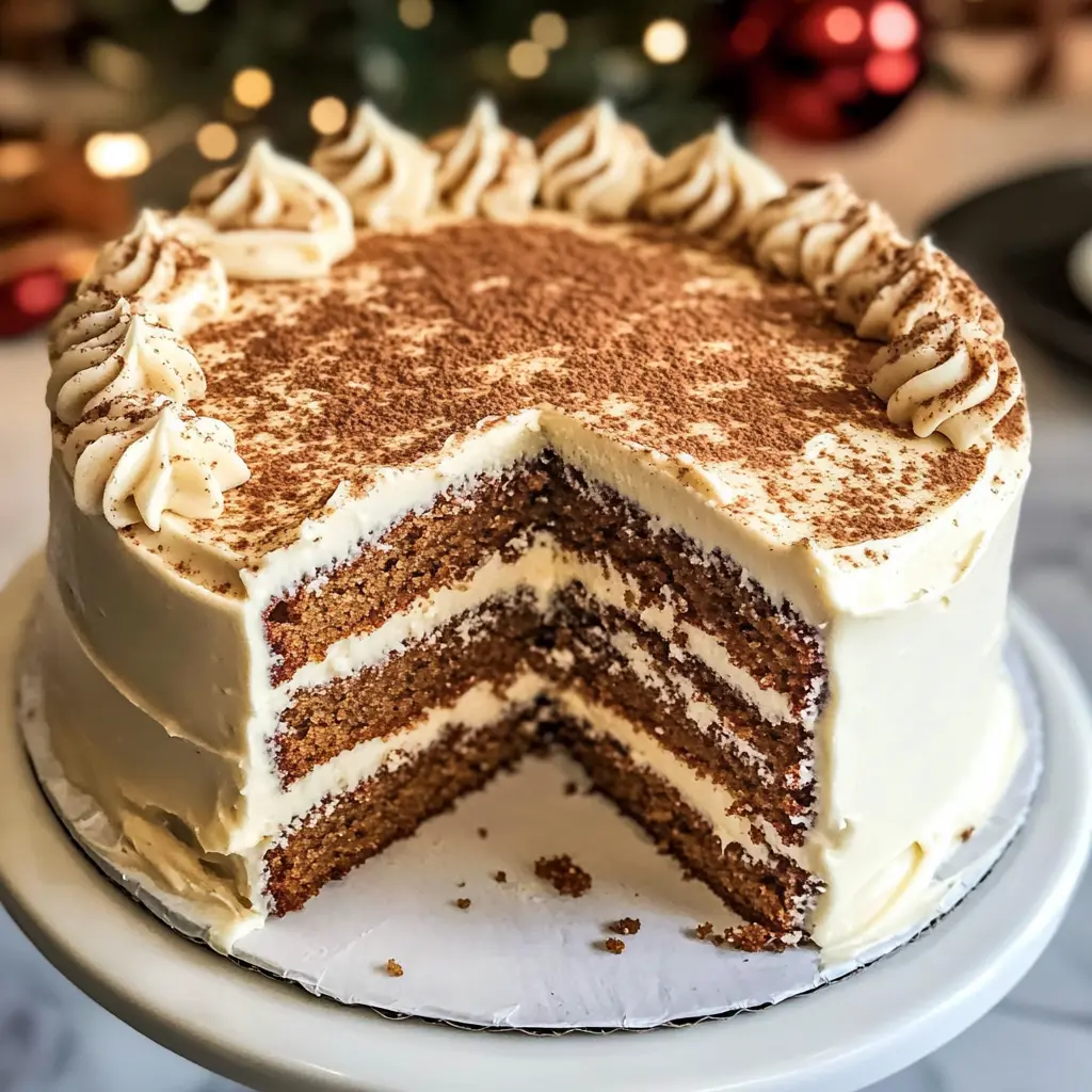 Christmas Spice Cake with Eggnog Buttercream - 9 Steps Ultimate Delicious