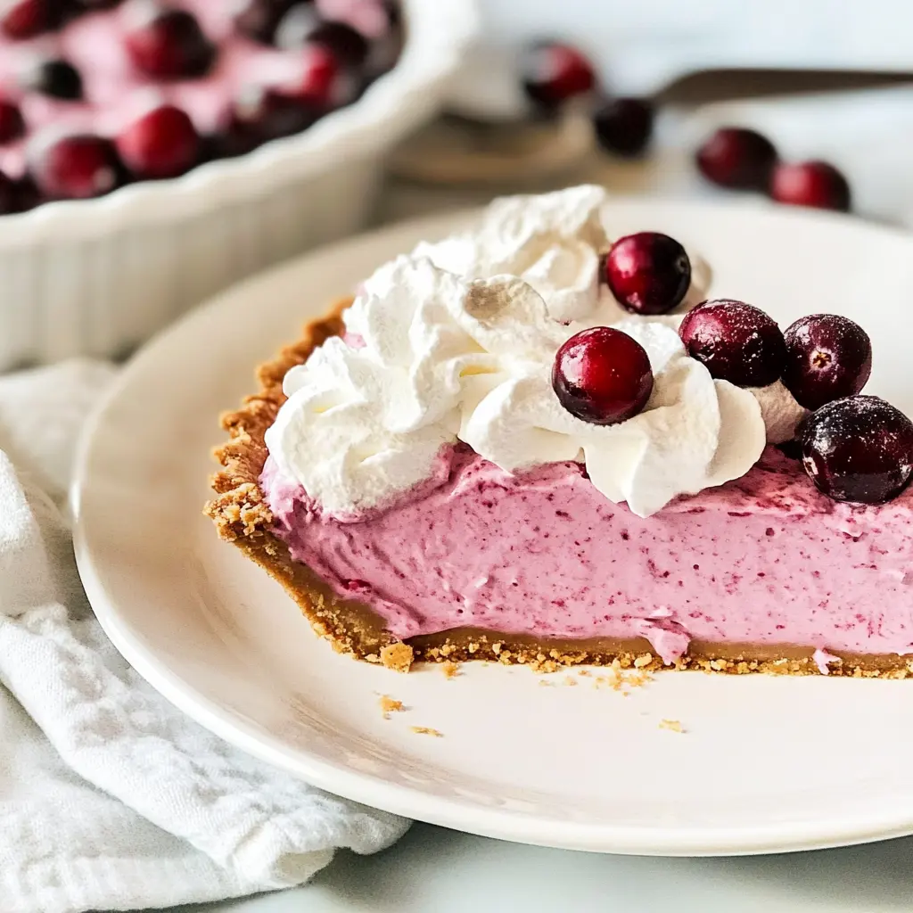 Cranberry Mousse Pie 6 Ingredients Easy Delicious