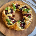 Cranberry Pastry Wreath 7 Ingredients Ultimate Delicious