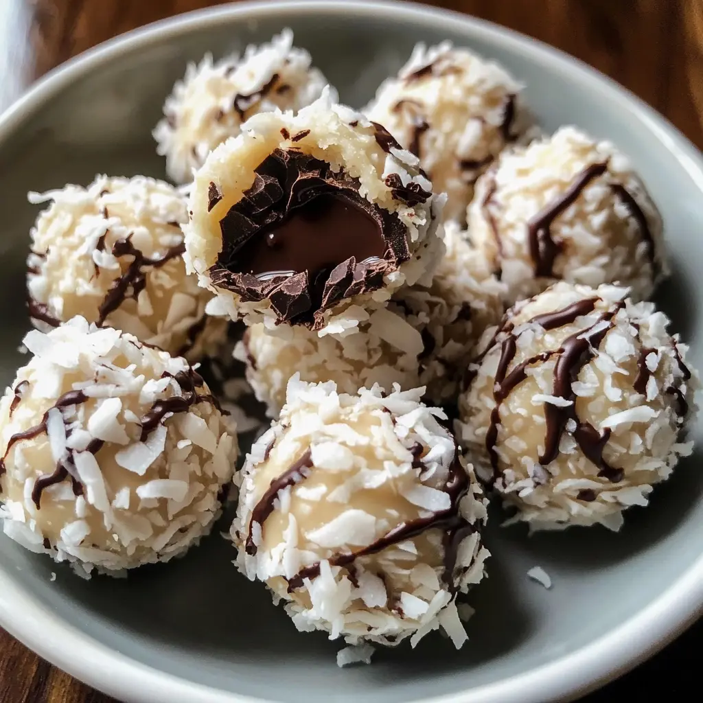 No Bake Coconut Cookie Balls 4 Ingredients Easy Delicious