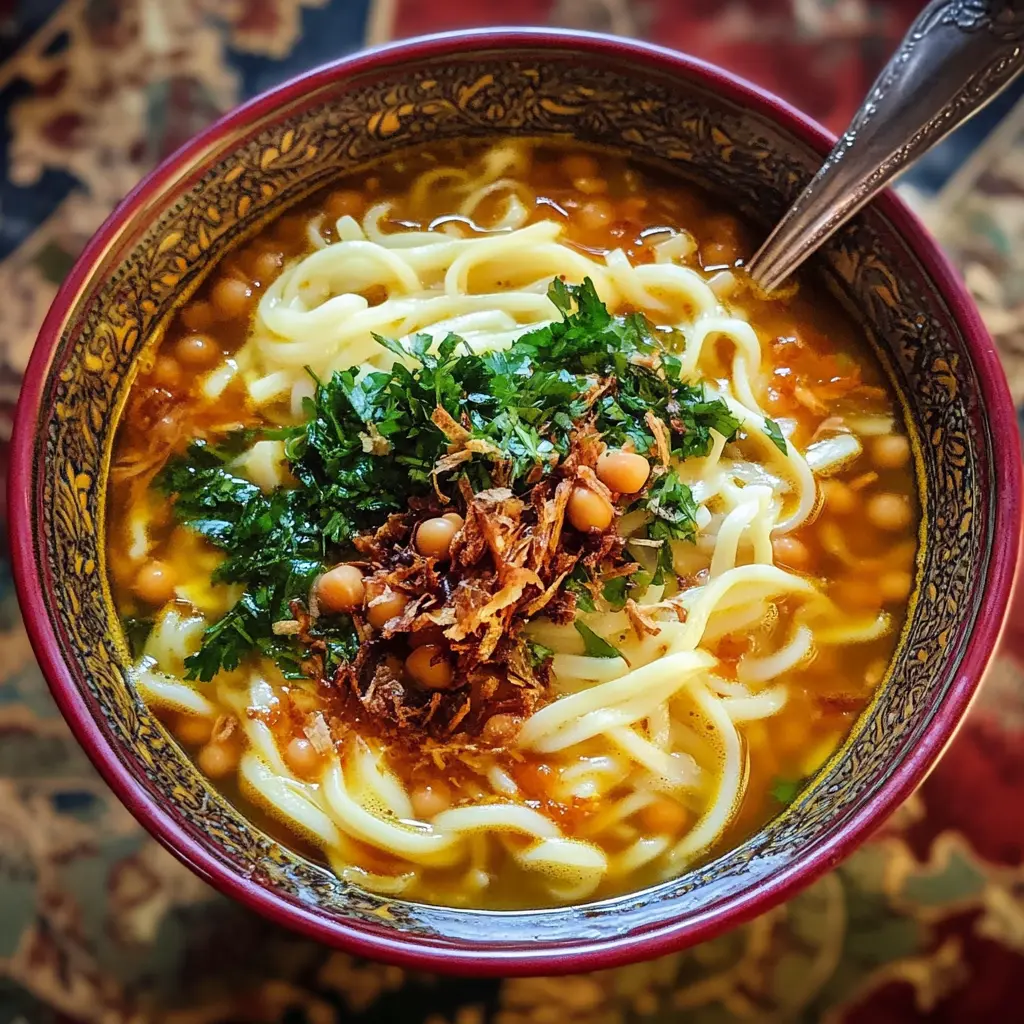 Persian Noodle Soup 7 Ingredients Easy Delicious