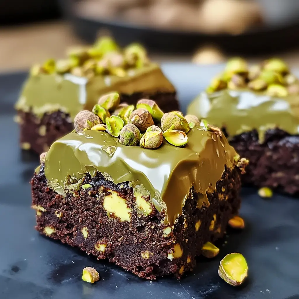 Pistachio Ferrero Rocher Brownies 8 Ingredients Amazing