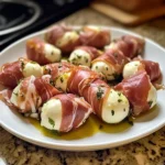 Prosciutto Wrapped Mozzarella Bites 4 Servings Awesome Delicious