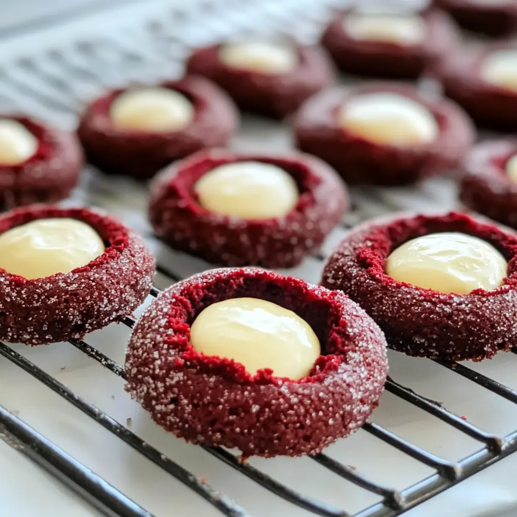 Red Velvet Thumbprint Cookies 10 Steps Ultimate Delicious