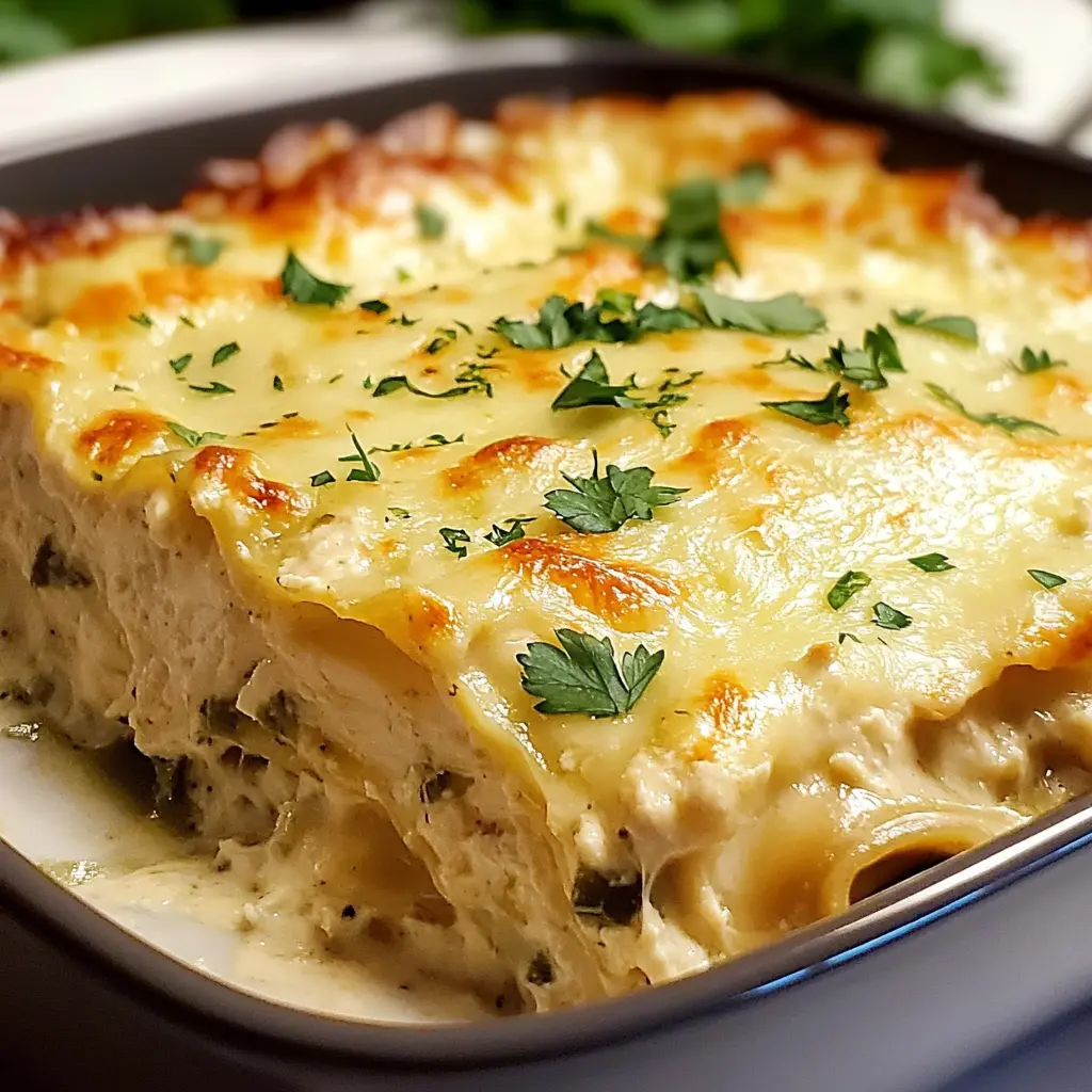 Simple Hatch Green Chile Chicken Lasagna 30 Minutes Easy Delicious