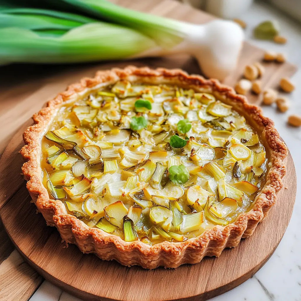 Vegan Leek Tart 7 Ingredients Ultimate Delicious