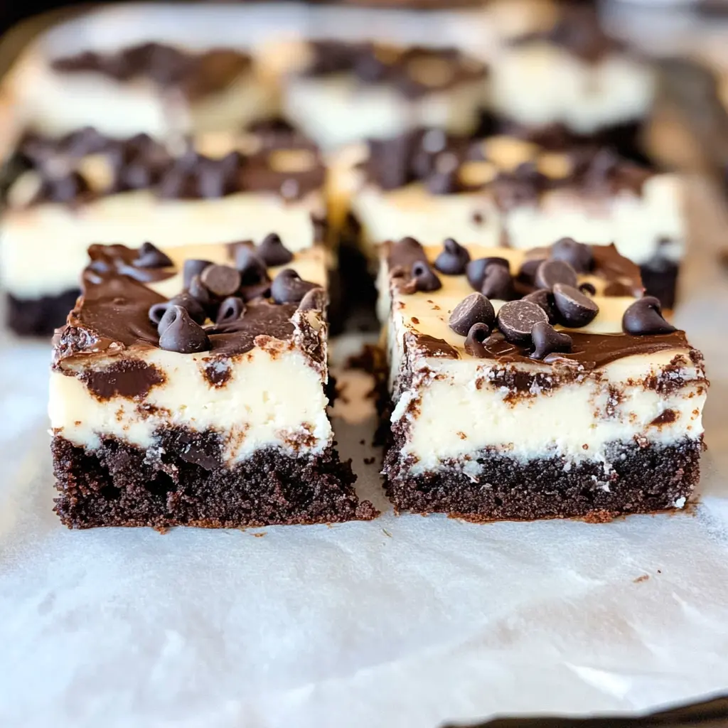 White and Dark Chocolate Cream Cheese Chocolate Cake Bars - 5 Steps Supreme Delicious