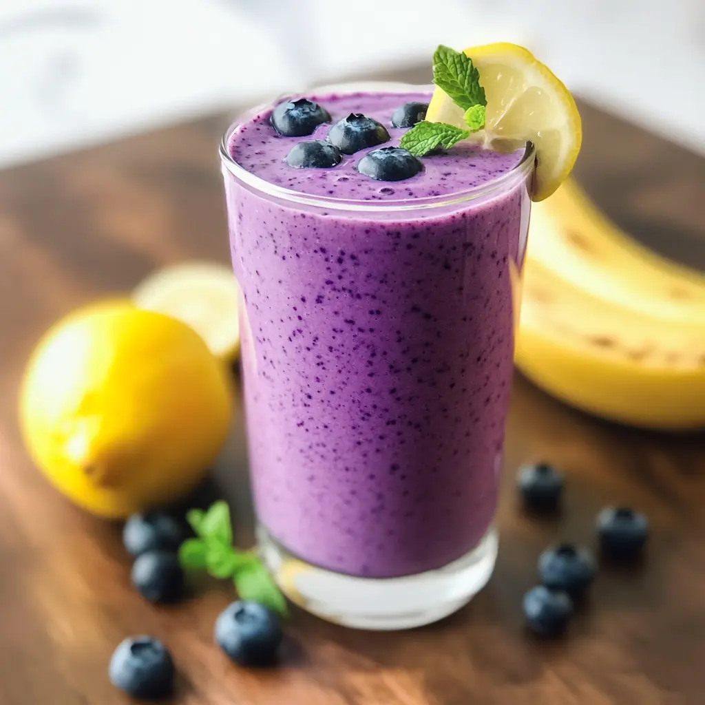 Anti-Inflammatory Lemon-Blueberry Smoothie 4 Ingredients Easy Delicious
