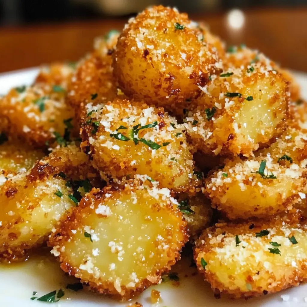 Crispy Parmesan Crusted Potatoes 30 Minutes Easy Delicious