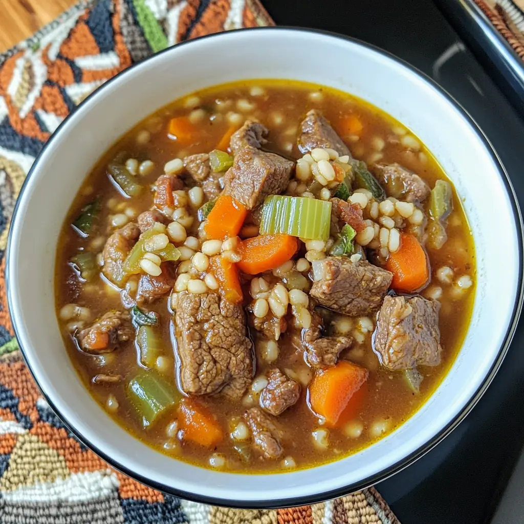 Crockpot Beef Barley Soup 5 Steps Ultimate Delicious