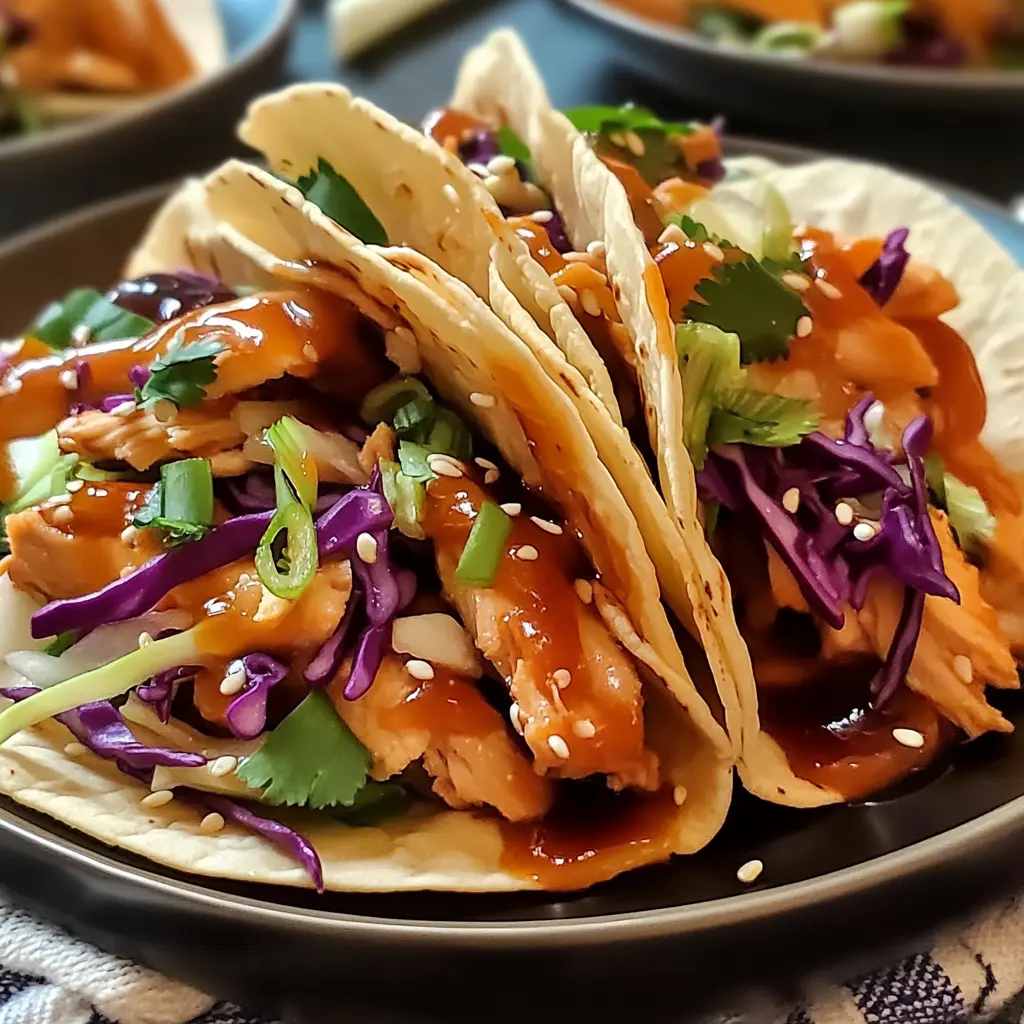 Crunchy Asian-Style Chicken Tacos 4 Servings Easy Delicious