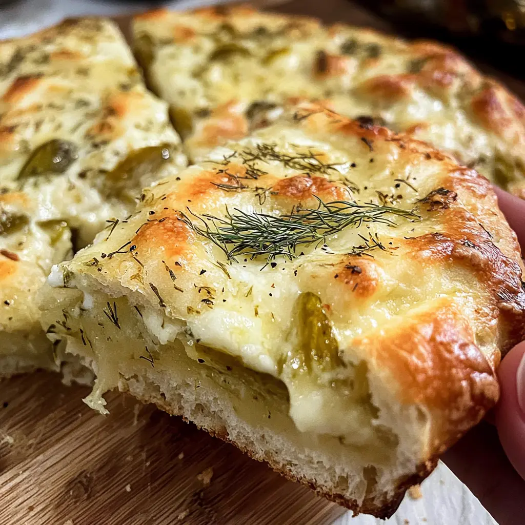 Dill Pickle Focaccia Bread 8 Ingredients Ultimate Delicious