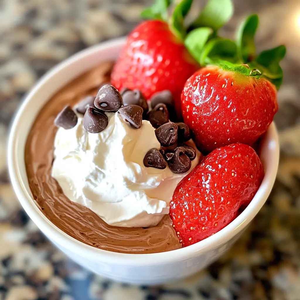 Fluffy Chocolate Fruit Dip 4 Servings Easy Delicious