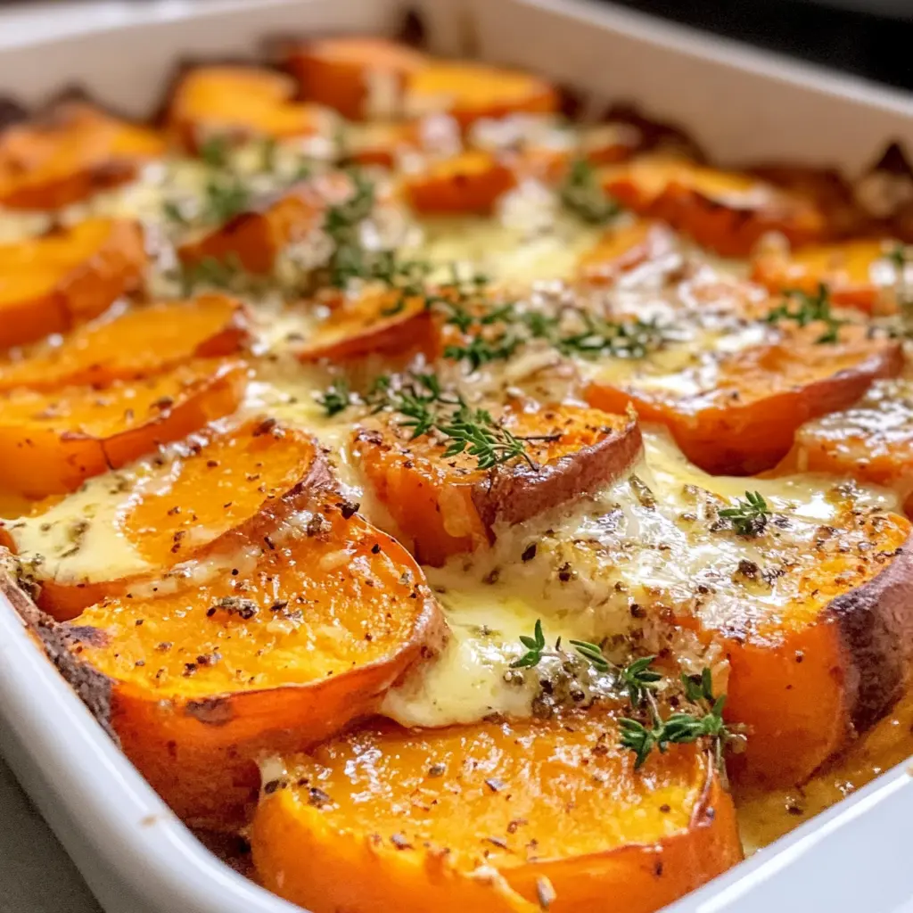 Homemade Garlic Butter Sweet Potato Bake 30 Minutes Easy Delicious