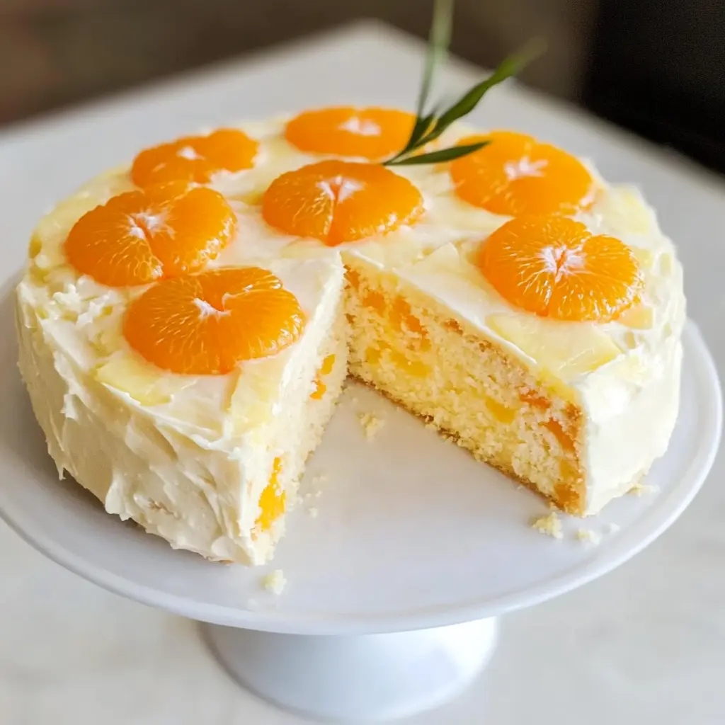 Mandarin Orange Cake 7 Ingredients Easy Delicious