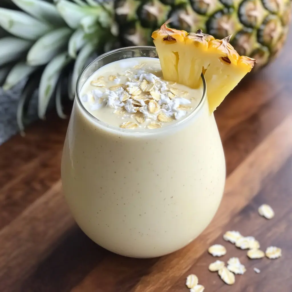 Pina Colada Breakfast Smoothie 6 Ingredients Easy Delicious