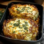 Roasted Cabbage Steaks with Cheese – 30 Minutes Easy Delicious