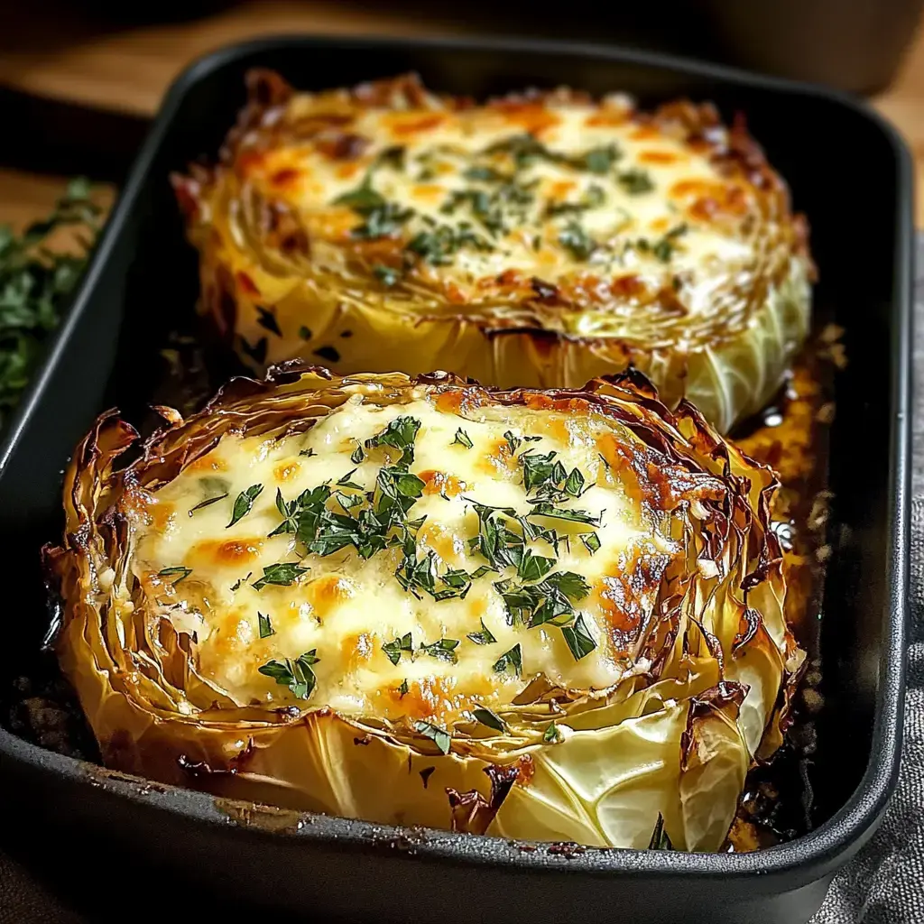 Roasted Cabbage Steaks with Cheese – 30 Minutes Easy Delicious