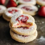Strawberry Shortbread Cookies 6 Ingredients Easy Delicious