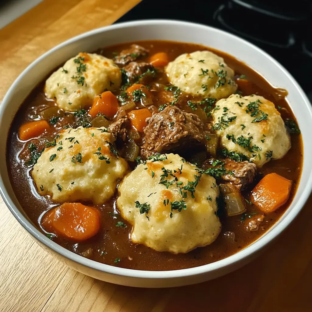 Beef Stew with Cheddar Herb Dumplings: 5 Steps to Amazing