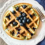 Blueberry-Zucchini Waffles 4 Ingredients Easy Delicious