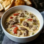 Creamy Philly Cheese Steak Soup 30 Minutes Perfect Delicious