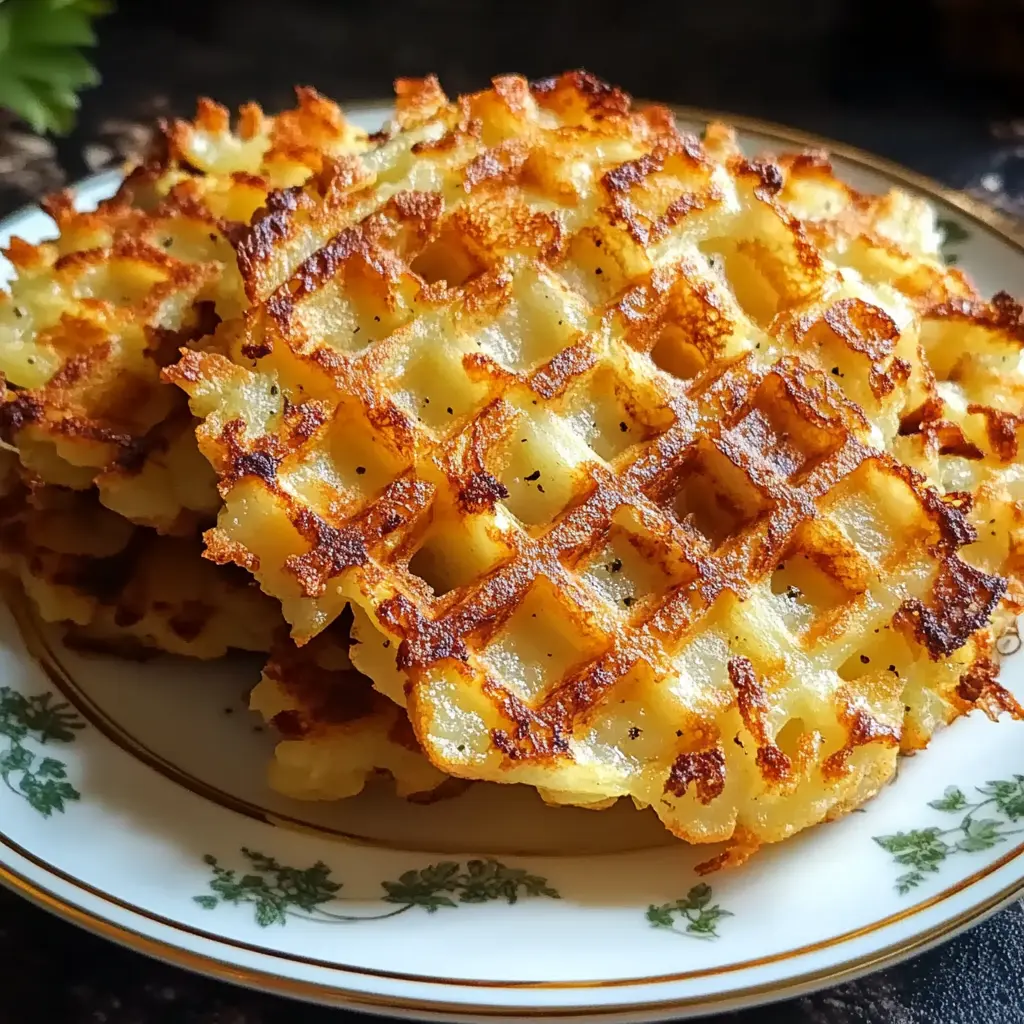Crispy Waffle Maker Hash Browns 10 Minutes Easy Delicious