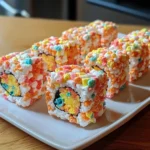 Fruity Pebbles Sushi 6 Steps Easy Delicious