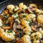 Garlic Cauliflower Mushroom Skillet 30 Minutes Easy Delicious