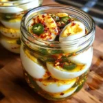 Hot & Spicy Garlic Pickled Eggs 12 Ingredients Ultimate Delicious