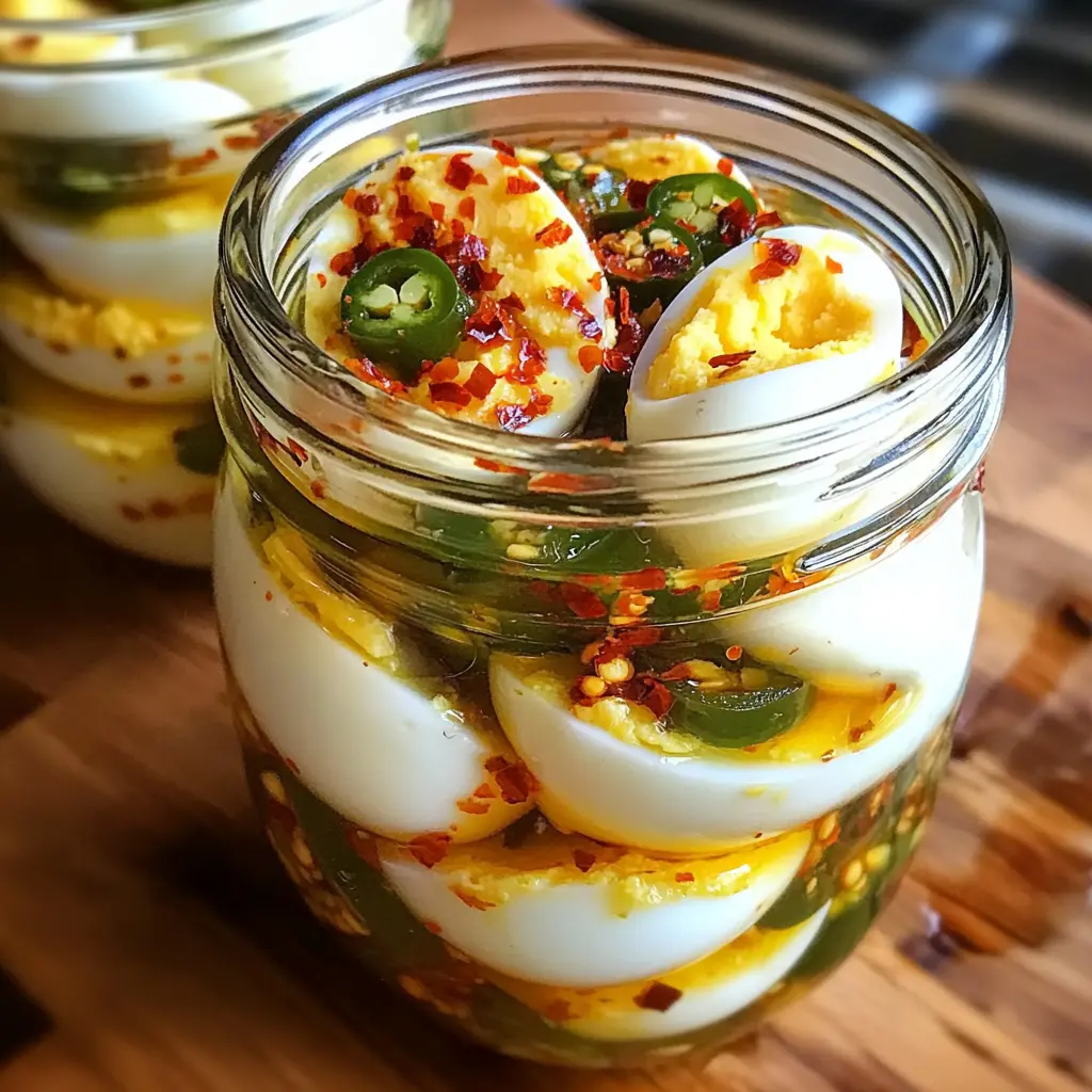 Hot & Spicy Garlic Pickled Eggs 12 Ingredients Ultimate Delicious