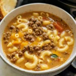 Macaroni Cheeseburger Soup 30 Minutes Ultimate Delicious