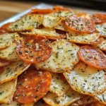 Pepperoni Cheese Crisps 5 Steps Easy Delicious