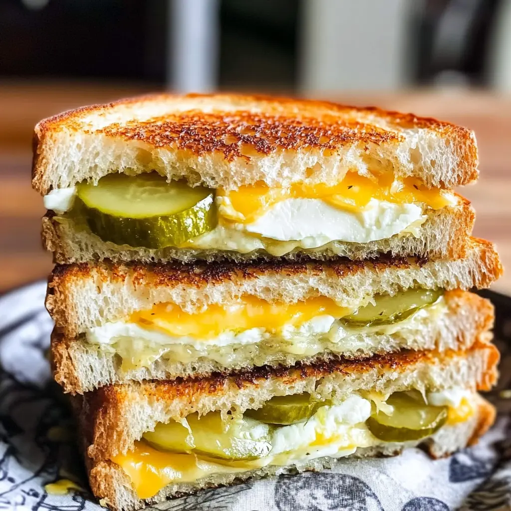 Pickle Grilled Cheese Sandwich 5 Steps Easy Delicious
