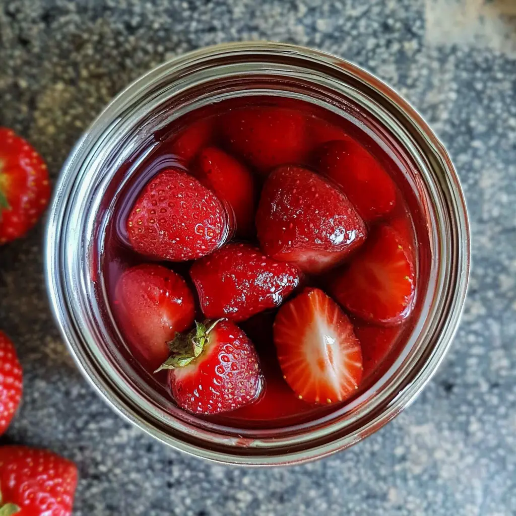 Pickled Strawberries 5 Steps Easy Delicious