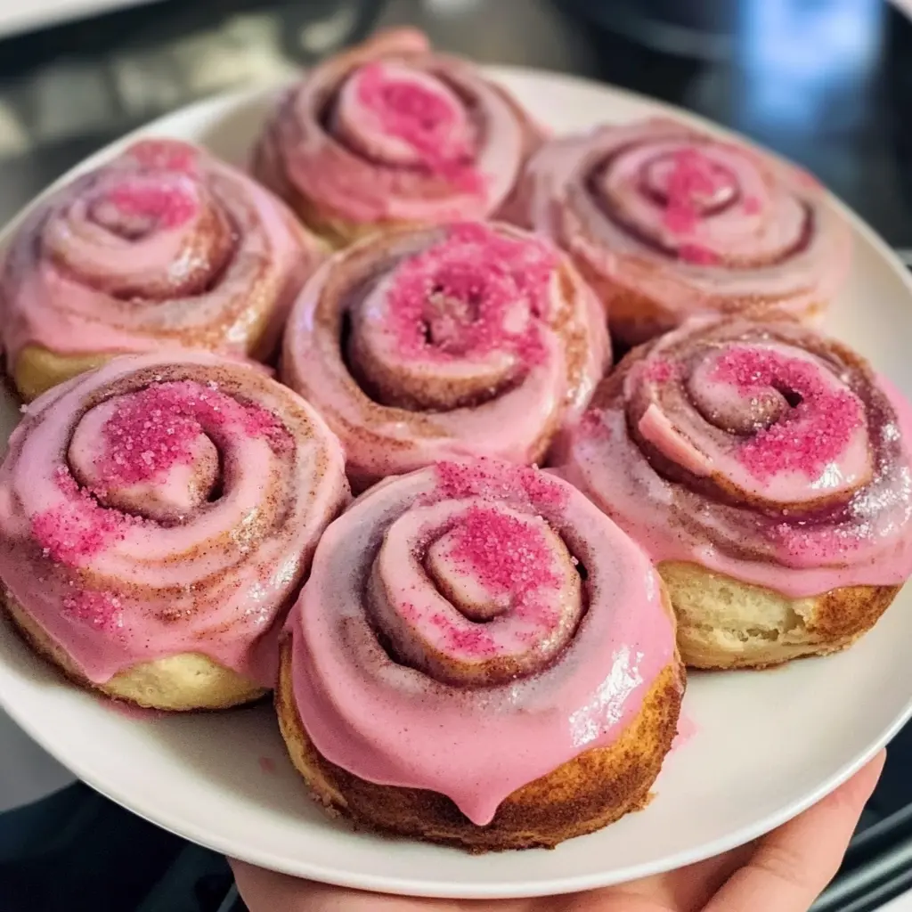 Pink Velvet Cinnamon Rolls 10 Ingredients Perfectly Delicious
