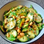 Spicy Peanut Cucumber Salad 4 Servings Perfect Delicious