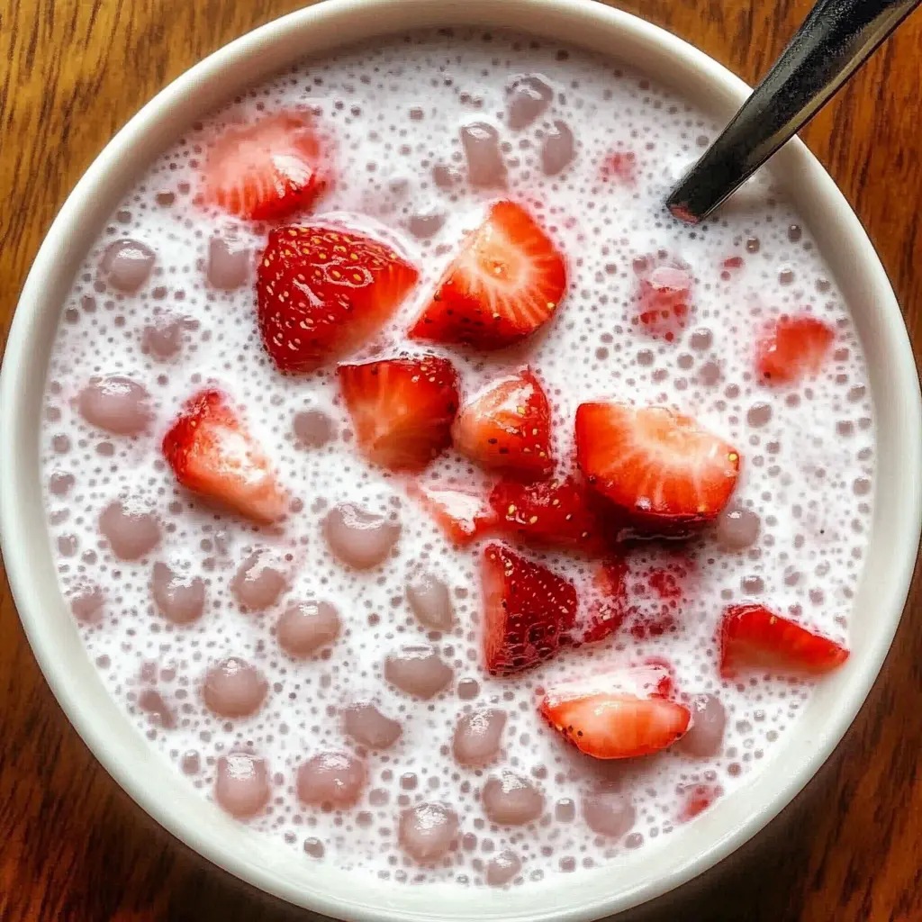 Strawberry Sago 5 Steps Ultimate Delicious