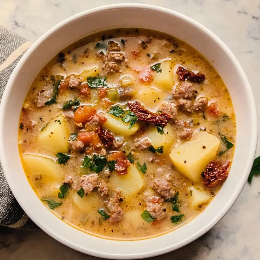 Tuscan Sausage and Potato Soup 30 Minutes Easy Delicious