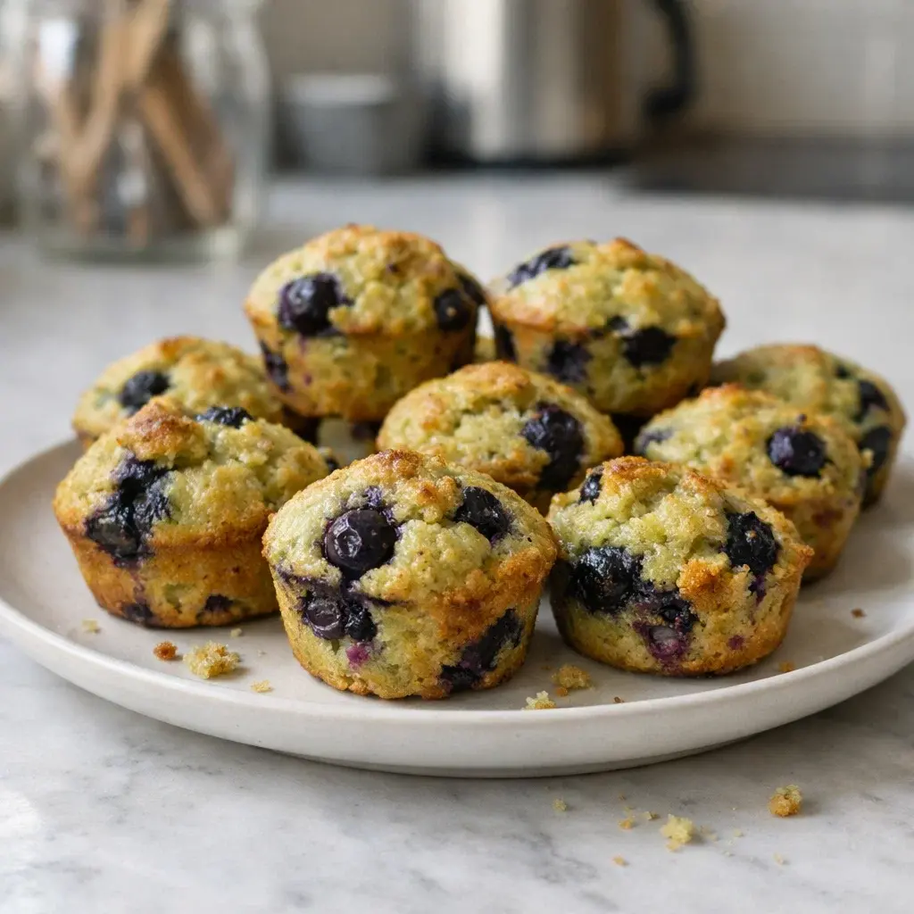 Blueberry Avocado Mini Muffins 15 Minutes Easy Delicious
