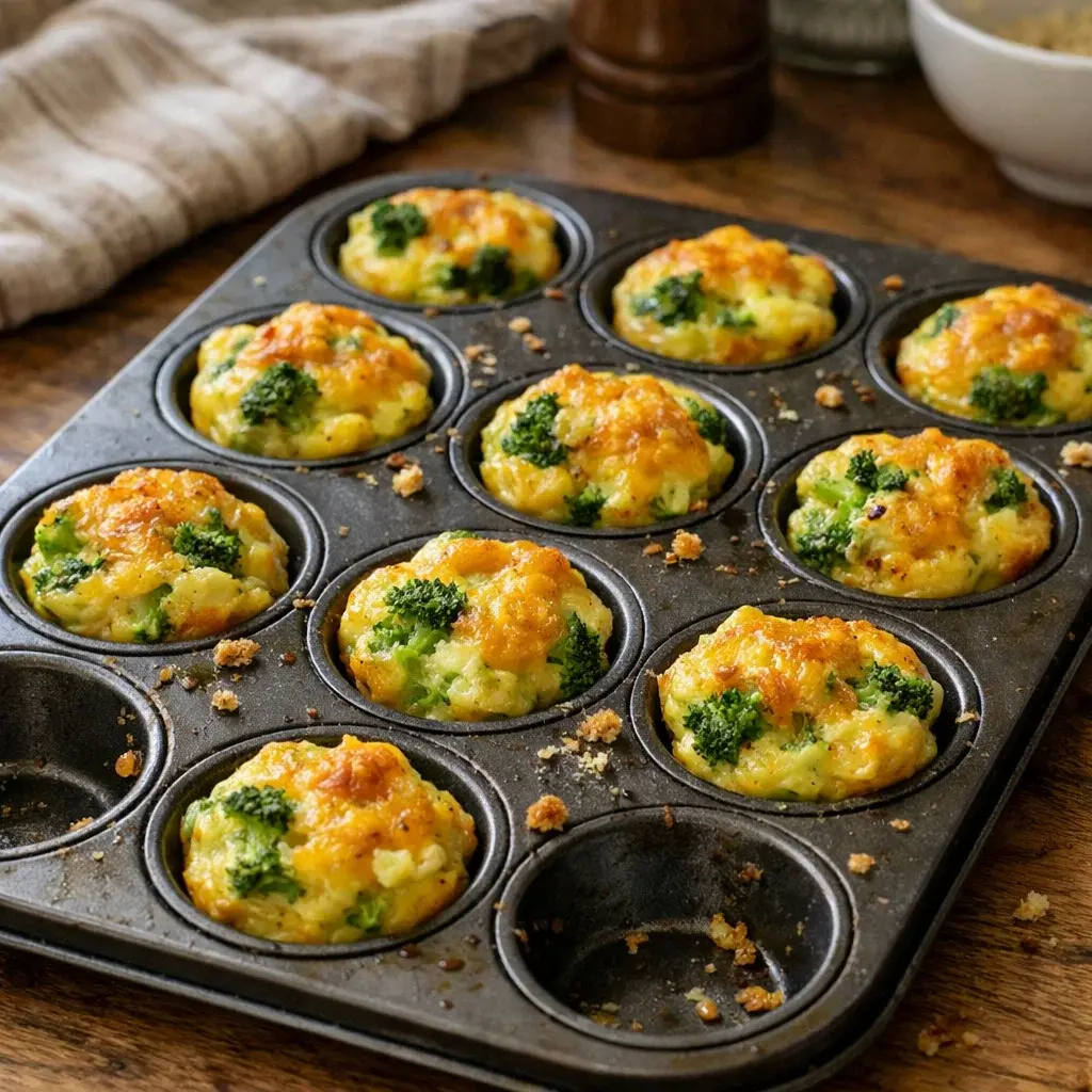 Broccoli Egg Bites 4 Ingredients Easy Delicious